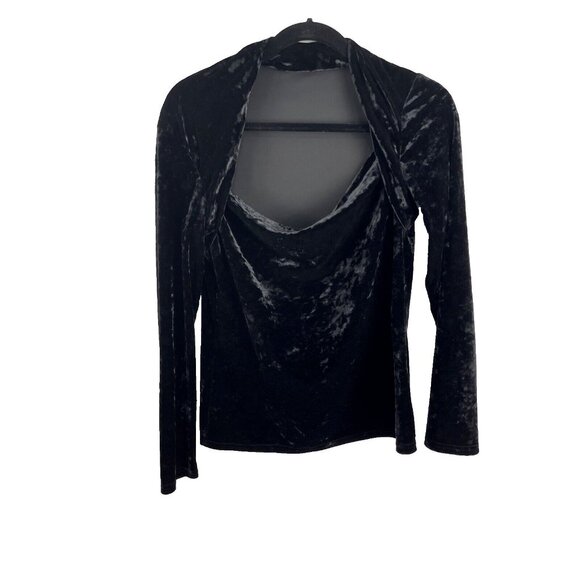 Contemporaine Simons Square Neck Velvet Top Women's Size M - Picture 2 of 10